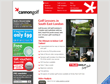 Tablet Screenshot of cannongolf.co.uk